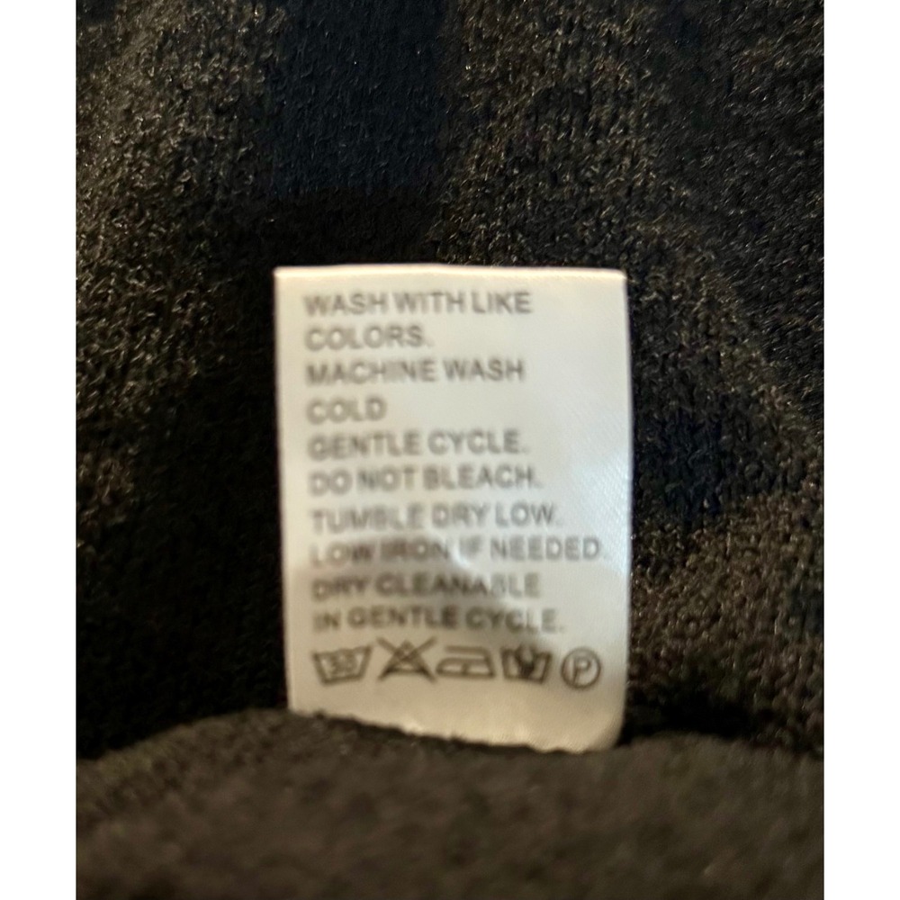 Qinsen Long Sleeve Knit Top Size L New Black Lettuce Trim Boat Neck Sweater - Picture 6 of 8
